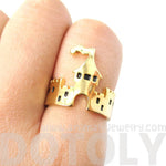 Princess Castle Shaped Ring in Gold | DOTOLY | DOTOLY