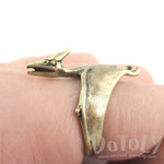 Pterodactyl Dinosaur Shaped Animal Ring in Brass | US Size 5 to 9 | DOTOLY