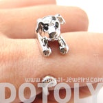 Puppy Dog Animal Wrap Around Ring in Shiny Silver | US Sizes 4 to 9 | DOTOLY