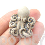 Realistic Octopus Shaped Porcelain Ceramic Animal Pendant Necklace | Handmade | DOTOLY