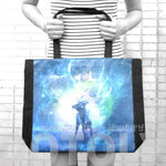 Stag Deer Patronus Universe Starry Night Print Rectangular Shopper Tote Shoulder Bag | DOTOLY | DOTOLY