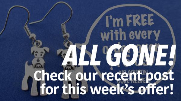 Free Cute Schnauzer Shaped Earrings on DOTOLY