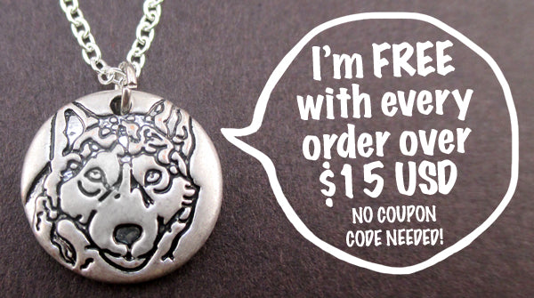 Free Cute Wolf Necklace on DOTOLY