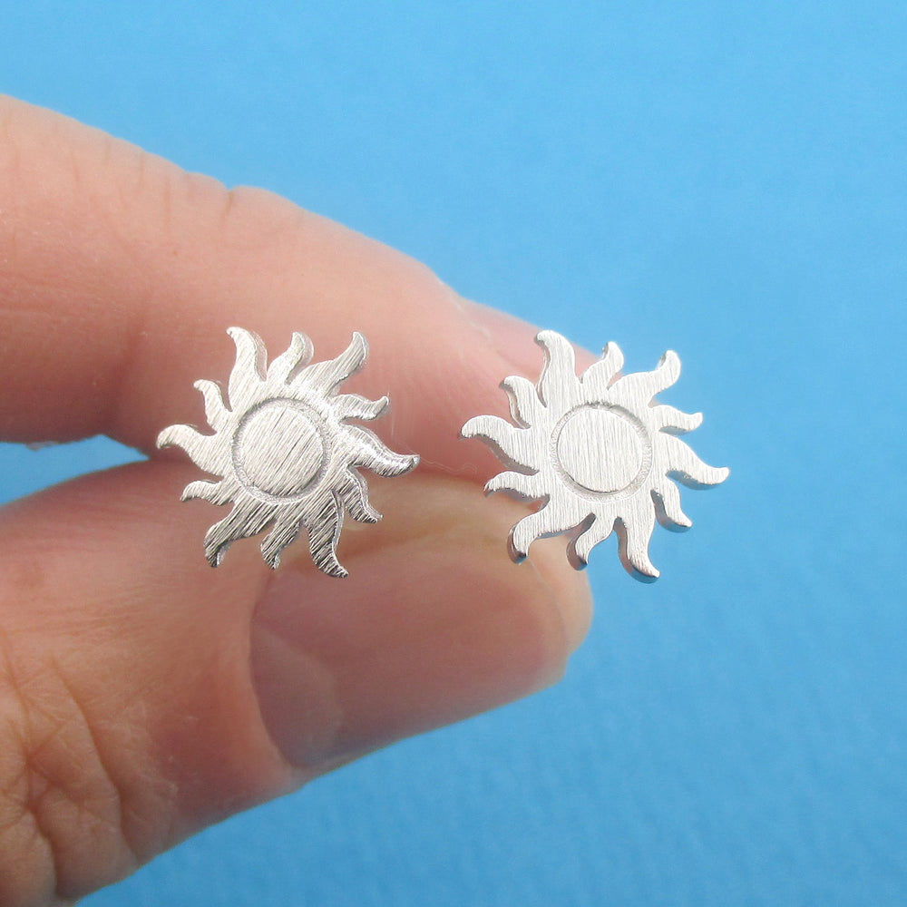 Sun shaped shop earrings