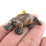 3D Porcelain Platypus Shaped Ceramic Pendant Necklace | DOTOLY