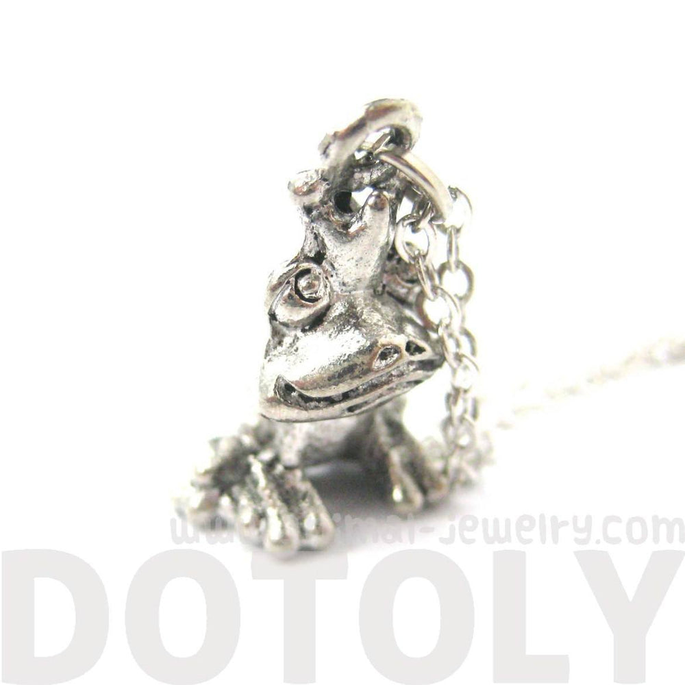 3D Frog Prince Shaped Animal Charm Necklace | MADE IN USA | DOTOLY