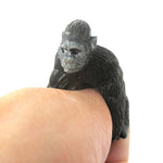 3D Gorilla Ape Figurine Shaped Animal Wrap Ring for Kids | US Size 3 to 5 | DOTOLY