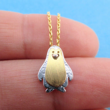 3D Little Penguin Shaped Arctic Animal Pendant Necklace | DOTOLY