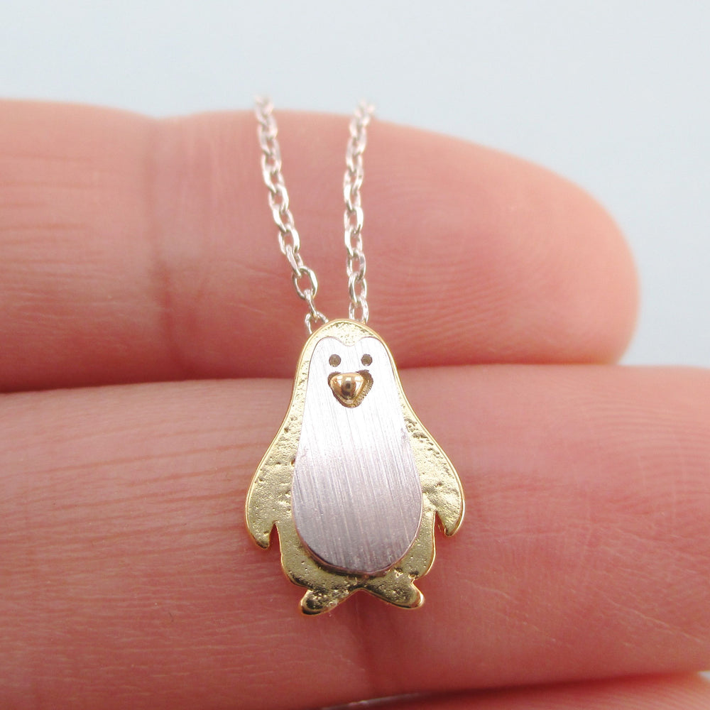 White Gold Penguin Pendant