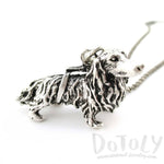 3D Longhaired Dachshund Shaped Animal Pendant Necklace | Jewelry for Dog Lovers | DOTOLY