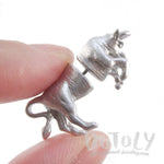 3d-miniature-taurus-bull-shaped-front-and-back-stud-earrings-in-glittery-silver