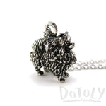 3D Pomeranian Pom Puppy Dog Shaped Animal Pendant Necklace | Jewelry for Dog Lovers | DOTOLY