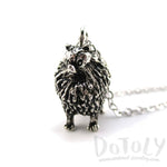 3D Pomeranian Pom Puppy Dog Shaped Animal Pendant Necklace | Jewelry for Dog Lovers | DOTOLY