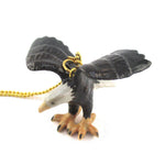 Patriotic 3D Bald Eagle Pendant Necklace Handmade