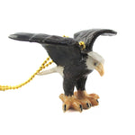 3D Porcelain Bald Eagle Bird Shaped Ceramic Pendant Necklace | DOTOLY