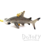3D Porcelain Hammerhead Shark Shaped Ceramic Pendant Necklace | DOTOLY