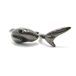 3D Shark Shaped Sea Animal Wrap Around Ring in Gunmetal Silver | DOTOLY | DOTOLY