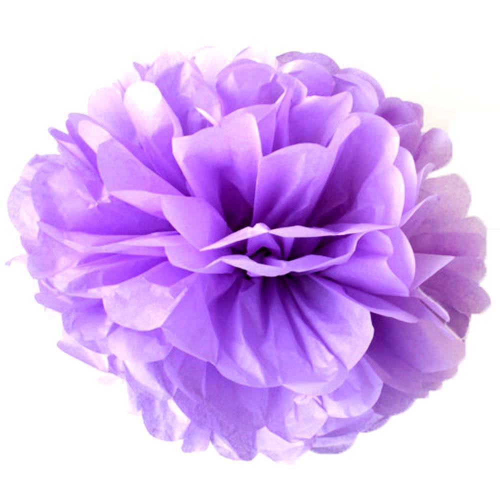 7 Mixed Large Sized Tissue Paper Pom Pom Ready To Ship Package | Shades of Purple | DOTOLY