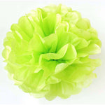 8 Tissue Paper Pom Pom Ready To Ship Package | Shades of Blue & Green | Wedding Party Decor | DOTOLY