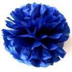 8 Tissue Paper Pom Pom Ready To Ship Package | Shades of Blue & Green | Wedding Party Decor | DOTOLY