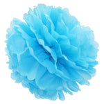 8 Tissue Paper Pom Pom Ready To Ship Package | Shades of Blue & Green | Wedding Party Decor | DOTOLY