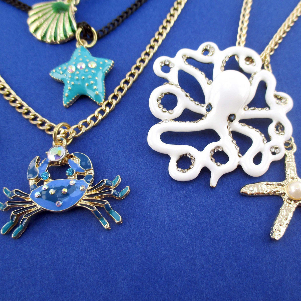 marine-life-inspired-octopus-sea-creatures-charm-necklace-3-piece-bundle-set