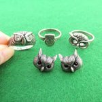 owl-inspired-animal-ring-and-stud-earring-4-piece-set