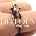 Baby Giraffe Animal Wrap Around Ring in Copper - Sizes 4 to 9 Available | DOTOLY