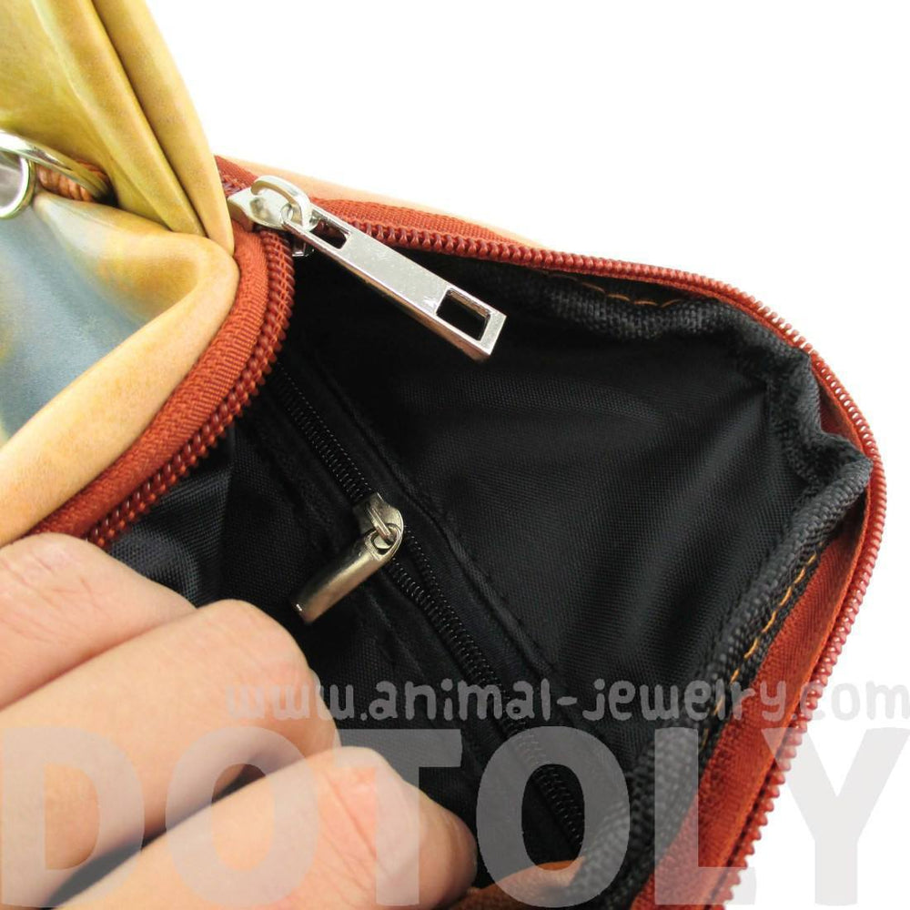 Brown Tabby Kitty Cat Face Shaped Clutch Bag | Gifts for Cat Lovers | DOTOLY