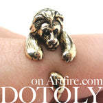 Realistic Lion Animal Wrap Around Ring in Shiny Gold - Sizes 4 to 9 Available | DOTOLY