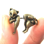 kitty-cat-animal-fake-gauge-earrings-brass