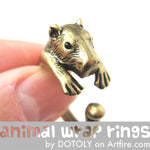 capybara-wombat-animal-ring-in-brass