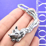 Fox Wolf Cute Animal Wrap Ear Cuff in Silver | DOTOLY | DOTOLY