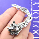 Fox Wolf Cute Animal Wrap Ear Cuff in Silver | DOTOLY | DOTOLY