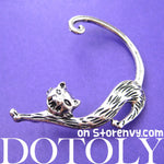 Kitty Cat Animal Wrap Ear Cuff in Silver | DOTOLY | DOTOLY