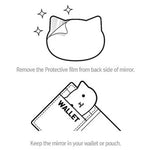 Adorable Kitty Cat Face Shaped Pocket Hand Held Mirror for Cat Lovers | DOTOLY