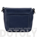 Abstract Owl Shaped Animal Themed Cross body Shoulder Bag for Women in Navy | DOTOLY
