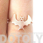 Adorable Bat Shaped Animal Themed Ring in Rose Gold Size 6 | DOTOLY | DOTOLY