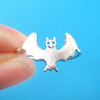 Adorable Bat Shaped Animal Themed Ring in Silver Size 6 | DOTOLY | DOTOLY