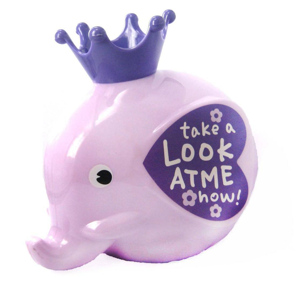 Adorable Elephant Shaped Money Box Piggy Coin Bank in Purple | DOTOLY | DOTOLY