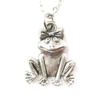 Adorable Frog With A Bow Shaped Animal Charm Necklace | MADE IN USA | DOTOLY