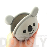 Adorable Koala Bear Shaped Mimi Pochi Animal Friends Silicone Clasp Coin Purse Pouch | DOTOLY