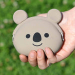 Adorable Koala Bear Shaped Mimi Pochi Animal Friends Silicone Clasp Coin Purse Pouch | DOTOLY
