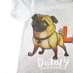 Adorable Pug Life Illustrated Graphic Print T-Shirt | DOTOLY | DOTOLY