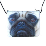 Adorable Pug Puppy Dog Face Print Rectangular Shaped Cross Body Bag | Gifts for Dog Lovers | DOTOLY