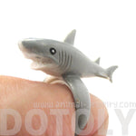 Adorable Shark Figurine Shaped Animal Wrap Ring for Kids | US Size 4 to size 6 | DOTOLY
