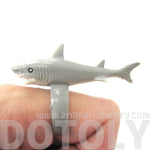 Adorable Shark Figurine Shaped Animal Wrap Ring for Kids | US Size 4 to size 6 | DOTOLY