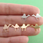 Adorable Sleepy Dromedary Camel Shaped Allergy Free Stud Earrings by DOTOLY