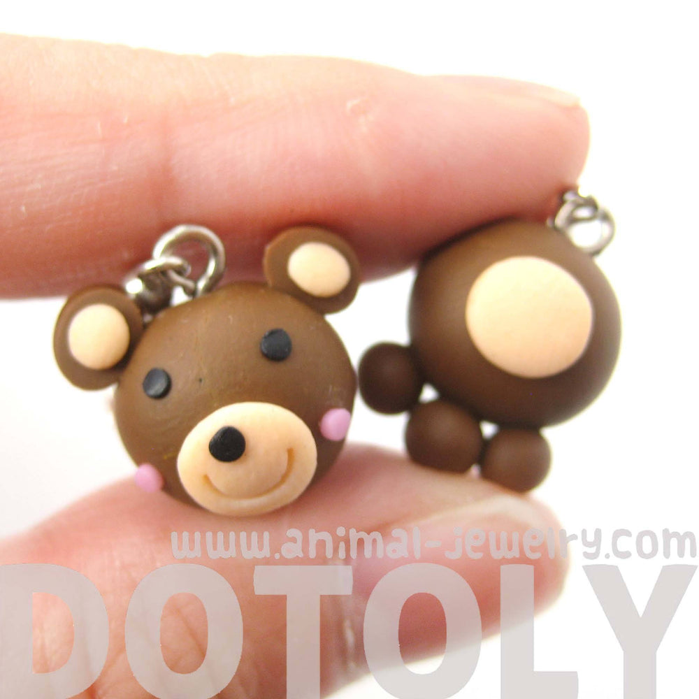 Adorable Teddy Bear Themed Polymer Clay Dangle Earrings | DOTOLY | DOTOLY