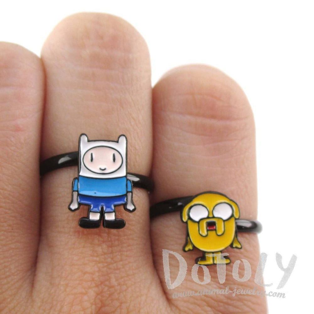 Adventure Time Finn the Human Shaped Adjustable Ring | DOTOLY